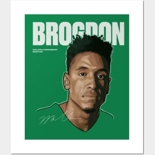 Malcolm Brogdon Boston Game Face Posters and Art